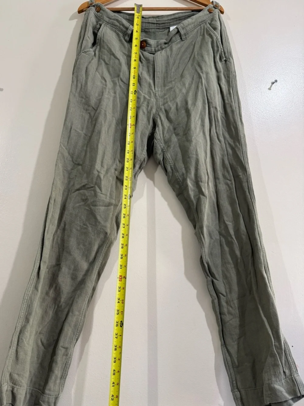 Corridor Men’s Light Sage Chinos with Button Waistband